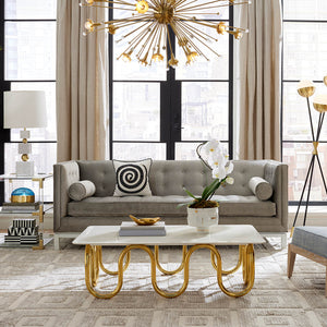 Eden Coil Embroidered Pillow